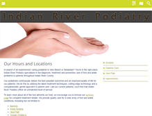 Tablet Screenshot of indianriverpodiatry.com